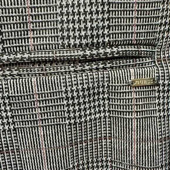 GUESS Women's Plaid Blazer Crop Top Set Sporty Stripe Size S - Picture 8 of 11